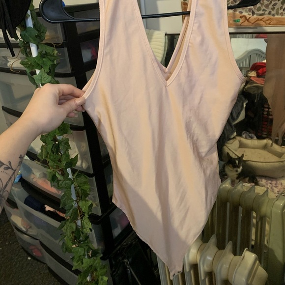 light Pink bodycon body suite - Picture 1 of 2